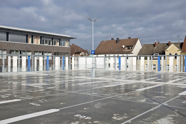 Das neue Parkhaus des Evangelischen Krankenhauses an der Wiescherstraße. ©Thomas Schmidt, Stadt Herne
