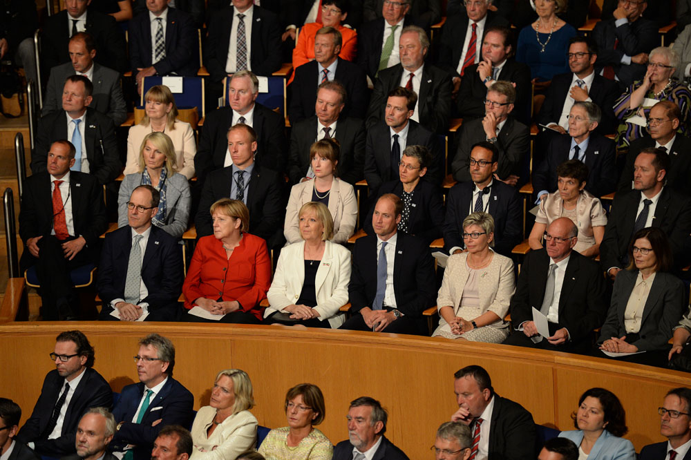 Prinz William und die Bundeskanzlerin Dr. Angela Merkel gehörten zu den Ehrengästen. Foto: Land NRW