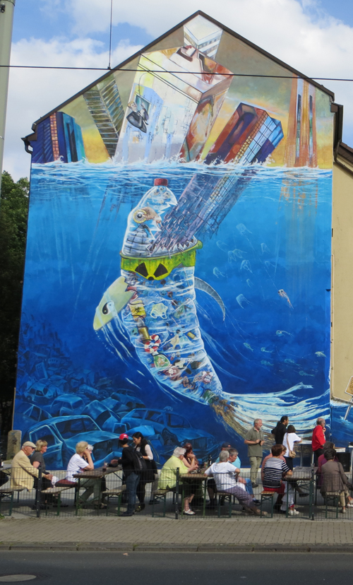 Das Wandbild in Bochum, schon 2016 realisiert.