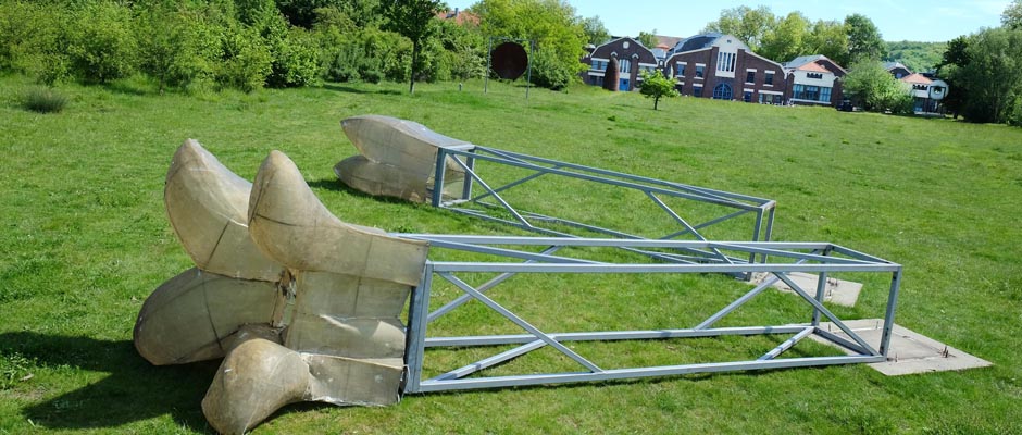 Zerstörungswut im Skulpturenpark. ©Horst Martens, Stadt Herne.