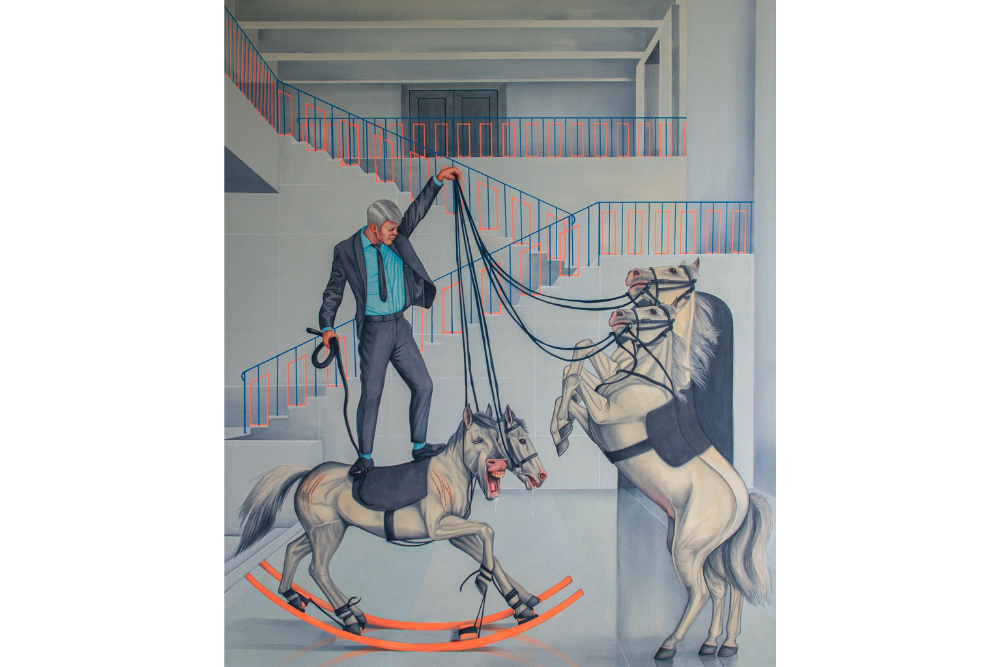 2_Power_narcissism_3___Mischtechnik_auf_Leinwand__120x100cm__2024__Pavel_Gempler_KuboshowKunstmesse